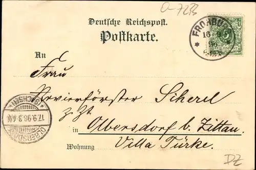 Litho Frohburg in Sachsen, Hotel zur Post