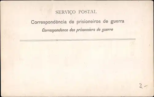 Ak Postkarte für Kriegsgefangene, prisioneiros de guerra
