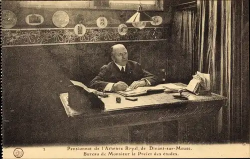 Ak Dinant Wallonien Namur, Pensionnat de l'Athenee, Bureau de Monsieur le Prefet des etudes