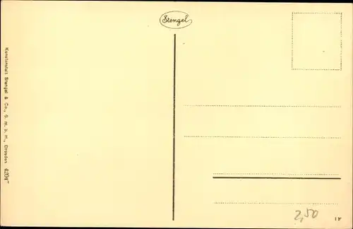 Ak Dresden Altstadt, Skulptur Diogenes