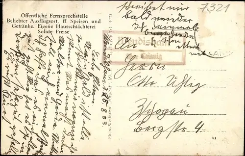 Ak Wendishain Hartha in Sachsen, Gasthof, Totalansicht