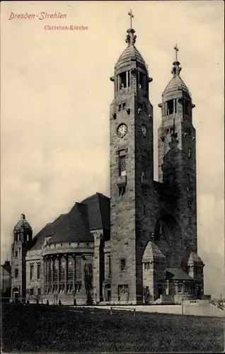 Ak Dresden Strehlen, Christuskirche