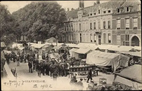 Ak's Gravenhage Den Haag Südholland, Markt