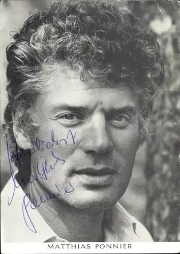 Ak Schauspieler Matthias Ponnier, Portrait, Autogramm
