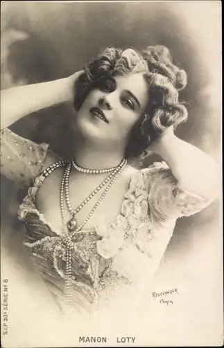 Ak Schauspielerin Manon Loty, Portrait, Reutlinger