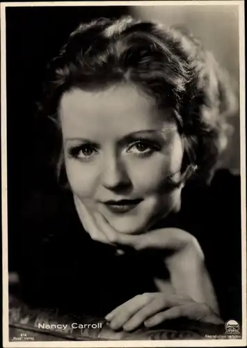 Ak Schauspielerin Nancy Carroll, Portrait