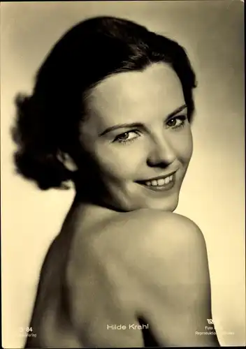 Ak Schauspielerin Hilde Krahl, Portrait