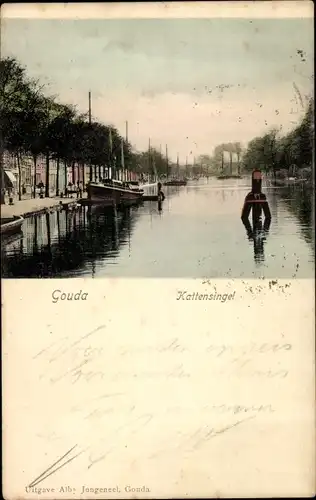 Ak Gouda Südholland Niederlande, Kattensingel