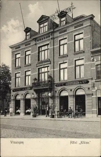 Ak Vlissingen Zeeland Niederlande, Hotel Albion