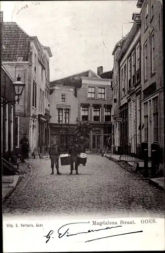 Ak Goes Zeeland Niederlande, Magdalena Street
