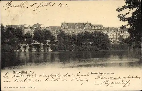 Ak Bruxelles Brüssel, Square Marie Louise