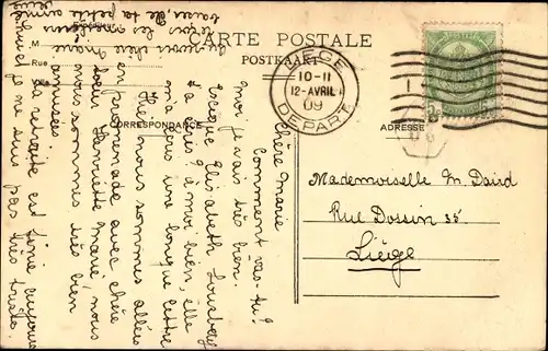 Ak Cointe Liège Lüttich, Pensionat, Maison Ste Agnes