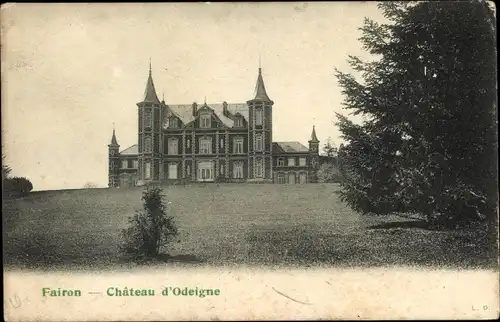 Ak Fairon Lüttich Wallonien, Chateau d'Odeigne