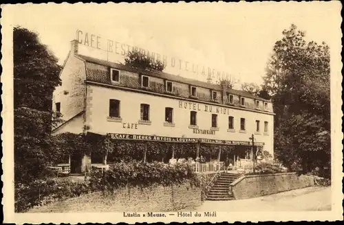 Ak Lustin Profondeville Wallonien Namur, Hotel du Midi