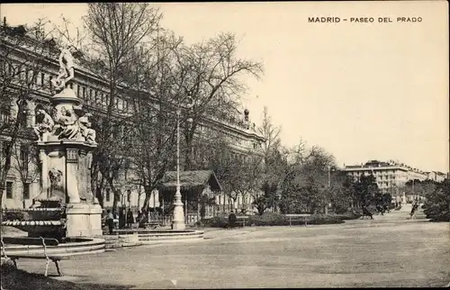 Ak Madrid Spanien, Paseo del Prado