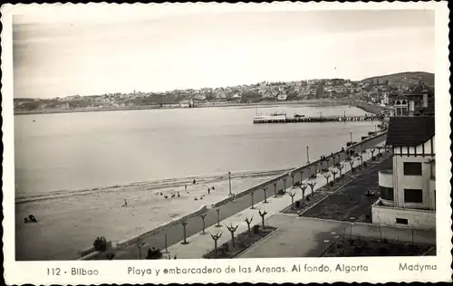 AK Bilbao Baskenland, Strand und Steg von Las Arenas