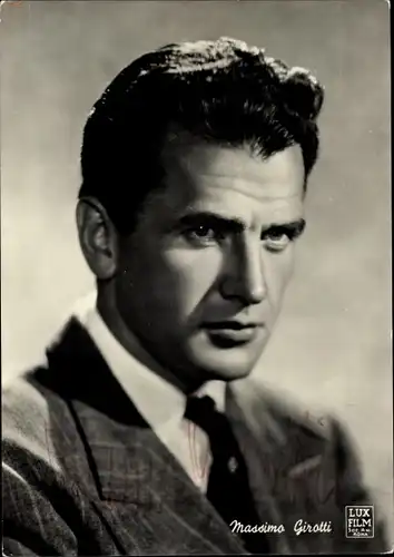 Foto Schauspieler Massimo Girotti, Portrait, Autogramm