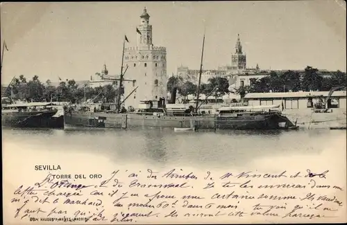 Ak Sevilla Andalusien, Torre del Oro