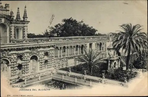 Ak Sevilla Andalusien, Jardines del Alcazar