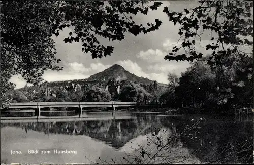 Ak Jena in Thüringen, Hausberg, Brücke