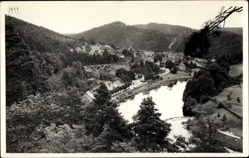 Ak Ziegenrück an der Saale Thüringen, Saaletal, Viadukt