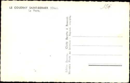 Ak Saint Germer Oise, La Poste