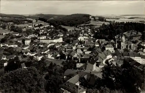 Ak Bad Lobenstein in Thüringen, Blick vom Alten Turm nach der Neustadt