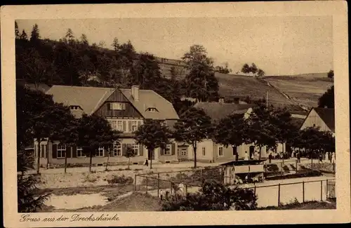 Ak Potůčky Breitenbach Region Karlsbad, Dreckschänke
