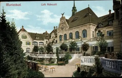 Ak Mariánské Lázně Marienbad Region Karlsbad, Cafe Rübezahl