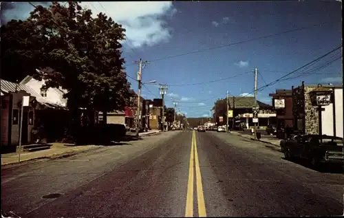 Ak Quebec Kanada, Straßenansicht