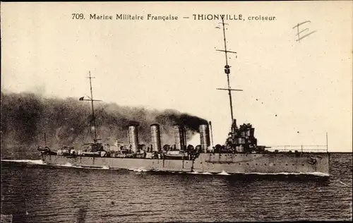 Ak Französisches Kriegsschiff Thionville, Französische Marine