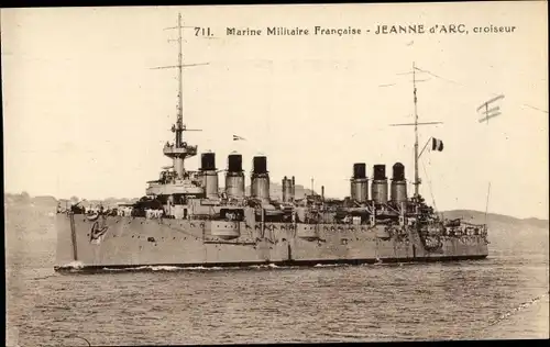 Ak Französisches Kriegsschiff Jeanne d'Arc, Französische Marine