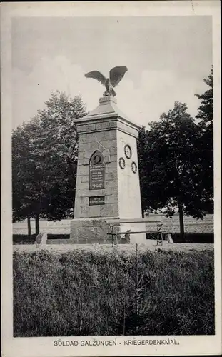 Ak Bad Salzungen in Thüringen, Kriegerdenkmal