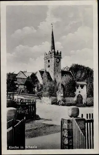 Ak Schaala Rudolstadt in Thüringen, Kirche