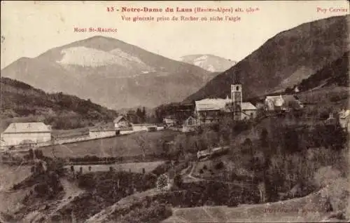 Ak Notre Dae du Laus Alpes de Haute Provence, Gesamtansicht