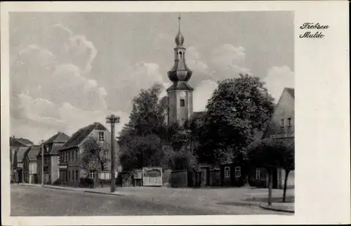 Ak Trebsen an der Mulde Sachsen, Straße, Kirche