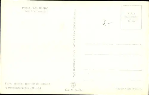 Ak Pegau in Sachsen, Poetenweg