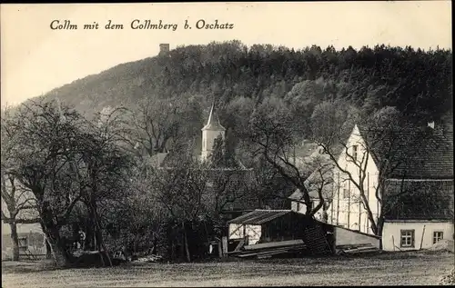 Ak Collm Wermsdorf Sachsen, Teilansicht, Collmberg, Kirche