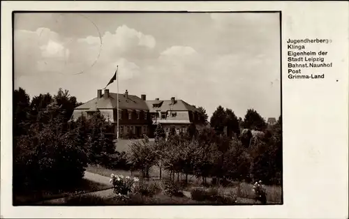 Ak Klinga Parthenstein in Sachsen, Jugendherberge