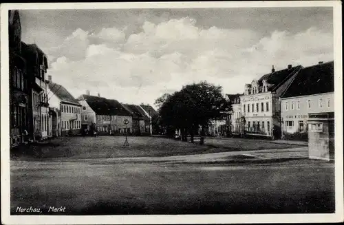 Ak Nerchau Grimma in Sachsen, Markt