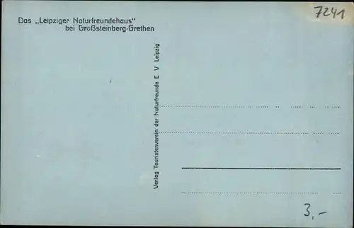 Ak Großsteinberg Grethen Parthenstein in Sachsen, Leipziger Naturfreundehaus