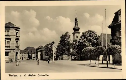 Ak Trebsen an der Mulde Sachsen, Ortsmitte, Turm