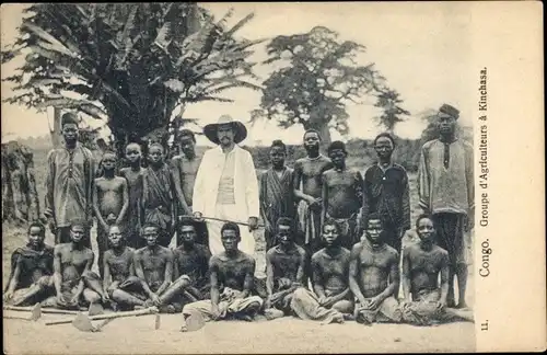 Ak Kinshasa RD Kongo Zaire, Gruppe der Landwirte