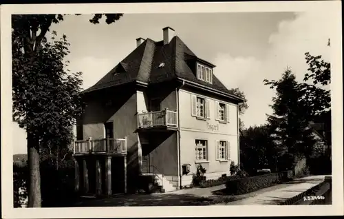 Ak Bad Brambach im Vogtland, Straßenpartie, Haus Asgard