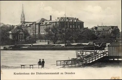 Ak Dresden Neustadt, Krankenhaus der Diakonissenanstalt