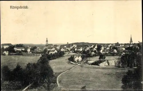 Ak Königsbrück in der Oberlausitz, Panorama