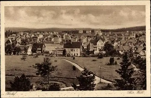 Ak Oberhof im Thüringer Wald, Gesamtansicht, Blick vom Parkhotel Wünscher