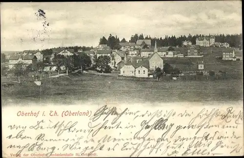 Ak Oberhof im Thüringer Wald, Teilansicht