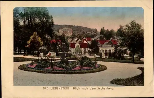 Ak Bad Liebenstein im Thüringer Wald, Aschenberg, Ortsansicht