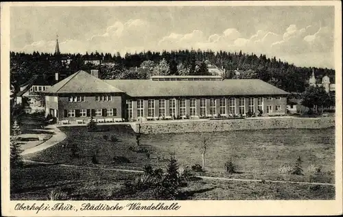 Ak Oberhof im Thüringer Wald, Städtische Wandelhalle